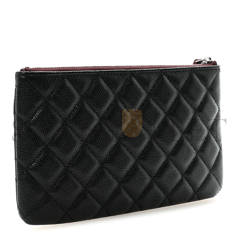 CHANEL CAVIAR QUILTED COSMETIC CASE BLACK AP1071 (20*12.2*1cm)